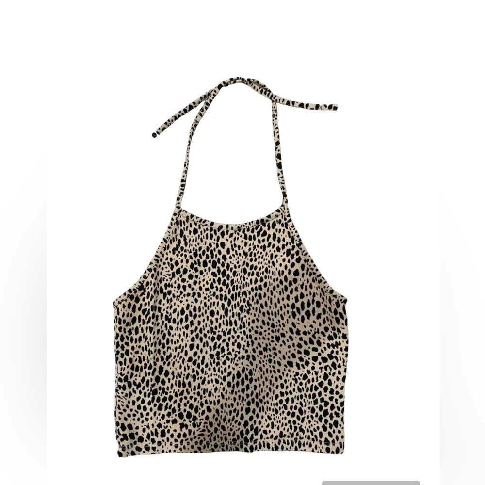 Brandy Melville Women’s Cheetah Print Halter Top